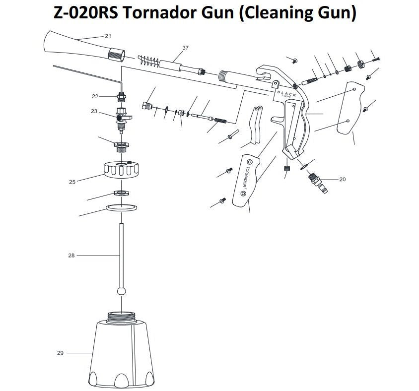 Tornador Black Gun Z-020RS - Z-020RS - Pro Detailing